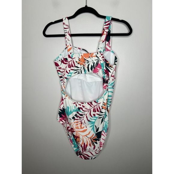 Eddie Bauer Women's Swimsuit Floral Core One-Piece Sun Protection UPF 50 Large - Picture 3 of 7